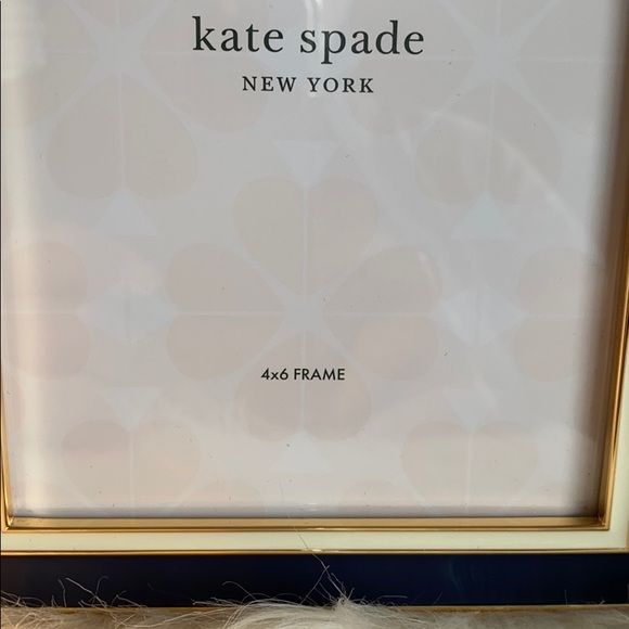 Kate Spade X Lenox navy/cream with gold Frame 4x6 - Picture 6 of 7